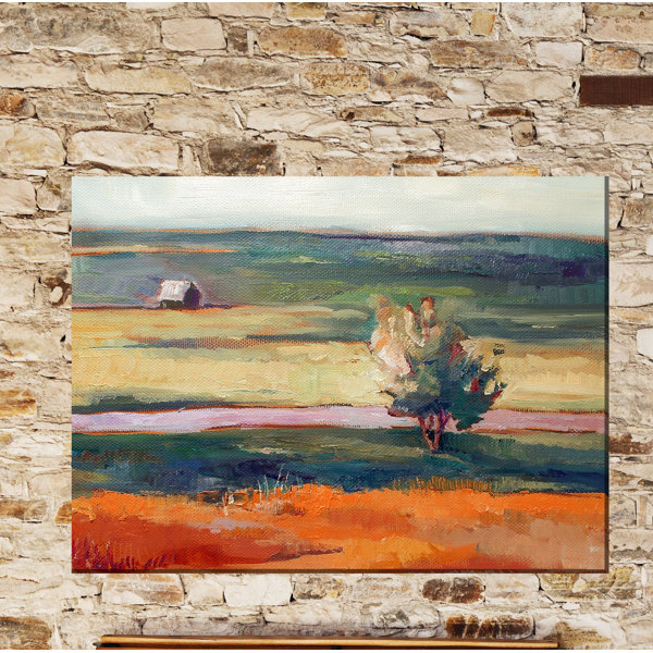 Red Barrel Studio® Exel Lone Tree Outdoor Wall Canvas Art Wayfair